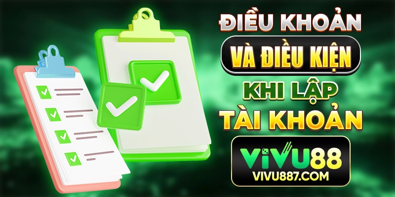 Điều khoản và điều kiện khi lập tài khoản
